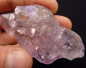Elestial Amethyst Cluster | Double Terminated Amethyst | Elestial Amethyst Quartz | Alligator Quartz | Jacaré Quartz | Amethyst | 39 grams