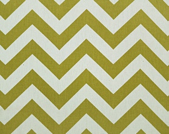 4-1/2 yards Premier Prints Zig Zag Village Green-Natural