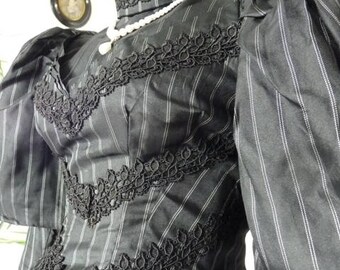 Victorian Reception Gown, antique Dress, antique Gown ca. 1895