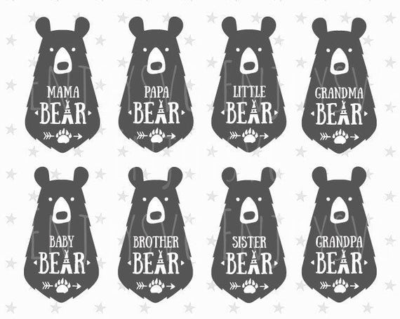 Download Bear SVG Bear Family Svg Bundle Bear family svg Bear Svg