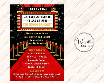 Red Carpet Bridal Shower Invitations 5