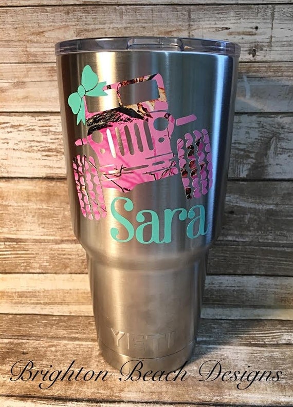 Personalize your Coffee Yeti or RTIC Tumber Mugs with Decals