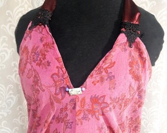 Alternative wedding dress, Indie Prom Dress, Hippie Prom Dress, Unique Formal Dress, Silk and Velvet Dress, Upcycled Wedding Dress