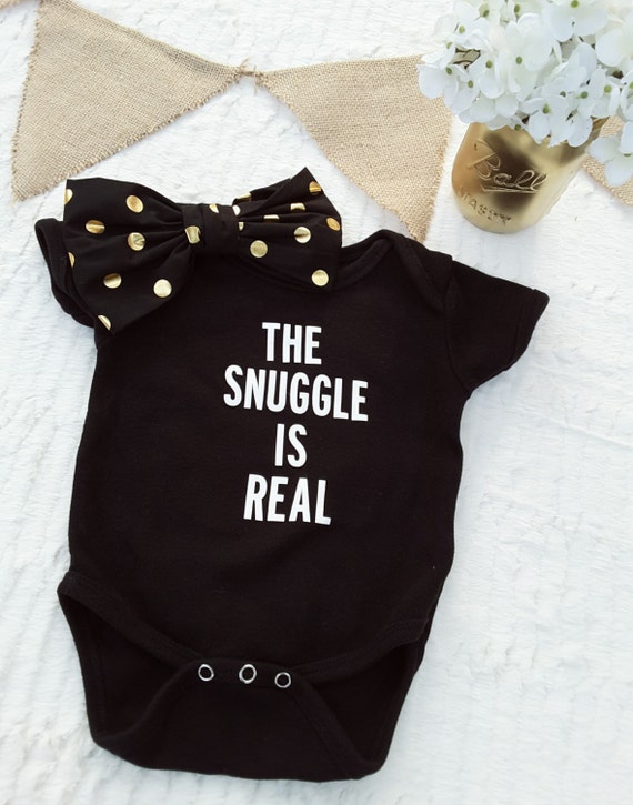 The Snuggle is Real Onesie® Baby Clothes Unisex Baby Onesie