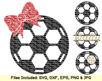 Soccer monogram Svg, soccer ball svg files for Cricut Silhouette files, soccer mom SVG Dxf CUT FILE, Instant download shirt tops Vector File