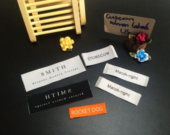 2000 custom clothing labels, Damask labels, clothing labels, Custom Damask labels Woven Label clothing, Garment labels clothing, label cloth