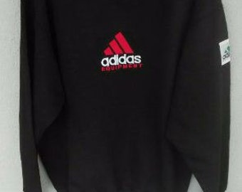 Vintage Rare Adidas big logo n spell out pit 23.5" inches hip hop style casual hooligan