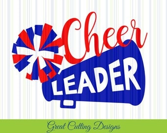 Cheerleader SVG Cut File DXF Cheer SVG pom pom Cricut svg Silhouette svg Vinyl Cut File Digital cut file Cricut cut file Silhouette dxf