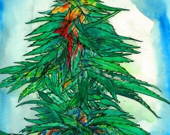 Cannabis art | Etsy