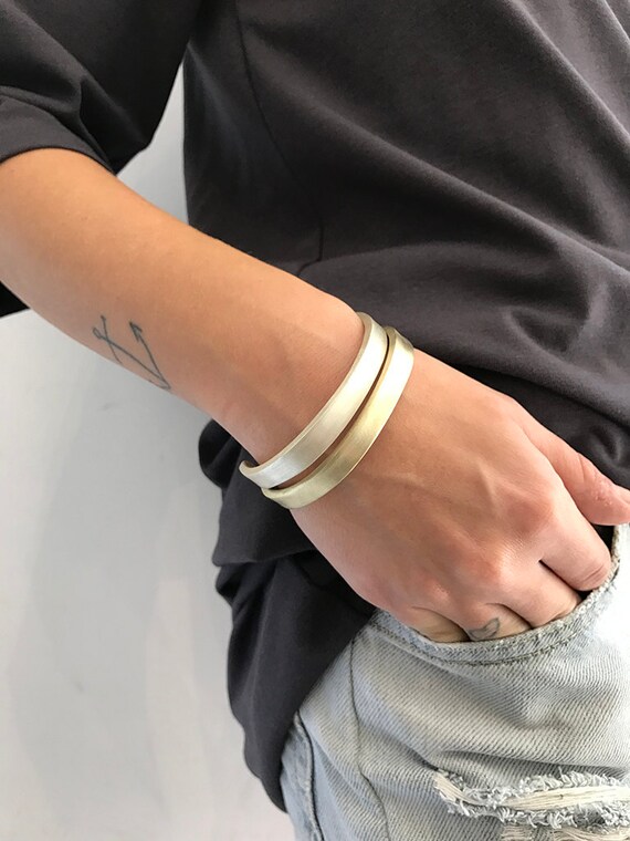 Adjustable Bracelet Open Bracelet Stacking Bracelet Wide