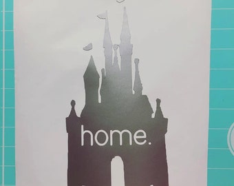 Disney castle decal | Etsy