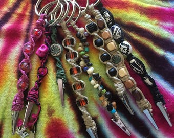 Hemp Roach clip keychains