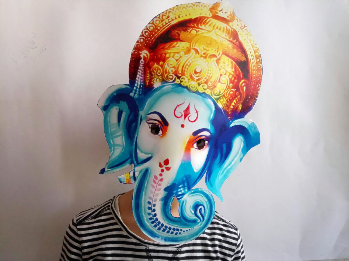Ganesha Mask Printable Lord Ganesha Ganesha Clothes Indian