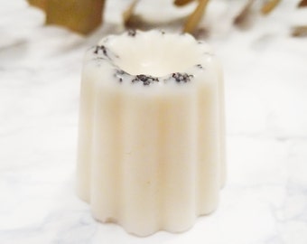 Natural coconut scrub & vanilla - 100% soy wax - organic essential oil - Organic Cosmetic - Peeling