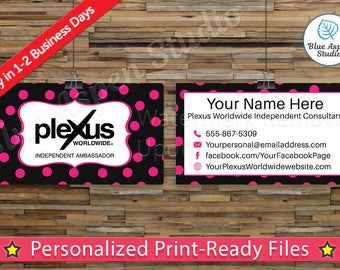 Plexus Business Cards Printable Digital Printed Personalized Custom Customized Consultant Cards PLX-BC102