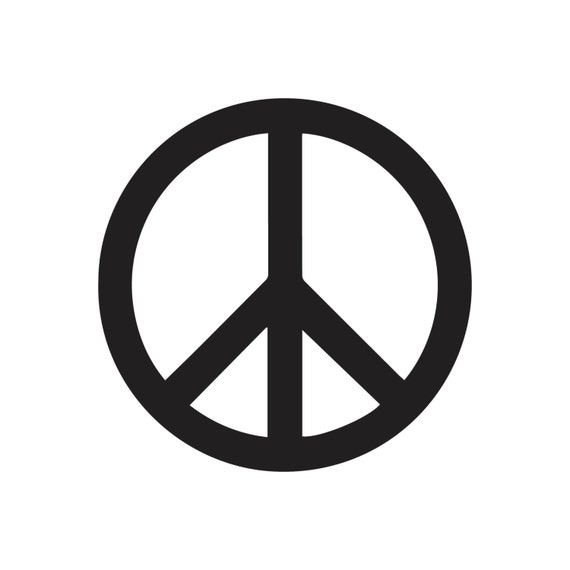 Download Peace Sign Digital File for Cutting On Silhouette Cricut or