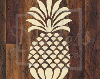 Pineapple Stencil, Welcome Stencil, Pineapple Template, Pineapple Wall Art