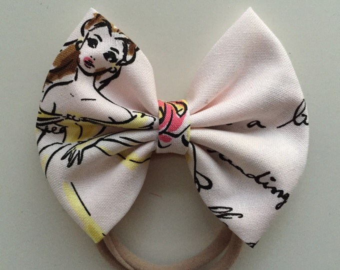 Disney Princess fabric hair bow