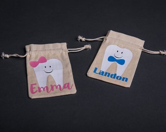 Personalized Tooth Fairy Bag With Poem