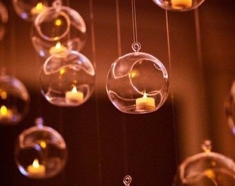 12 Pcs Hanging Glass ORB Terrarium Globe
