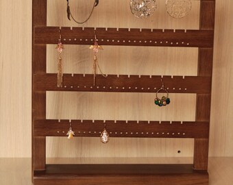 Jewelry display - Earring holder stand - Jewelry organizer Stand 72 Pairs of Earrings