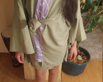 Reclaimed vintage cotton kimono