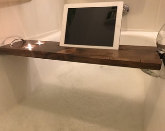 Wine Bath Tray w/ Ipad/E-Reader Holder - 30 Inches