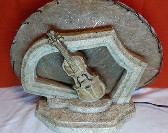 Vintage Violin TV lamp by Metro Art