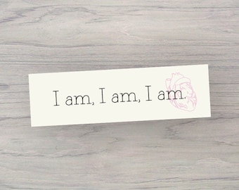 I am, Sylvia Plath Bookmark.