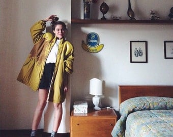 Vintage mustard and Leopard print comforter