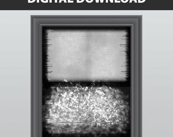 Gray Print - Grayscale Art - Grey Decor - Black and White Art - Abstract Print - Abstract Art Print - Instant Download Printable Art