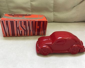 Vintage Avon Red Volkswagen