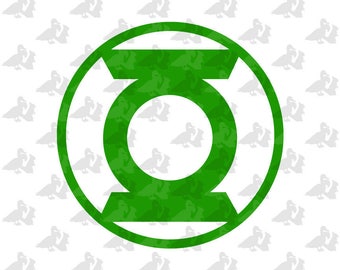 Green lantern logo | Etsy