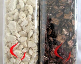 Decorative rocks or planks for 500 ml in box