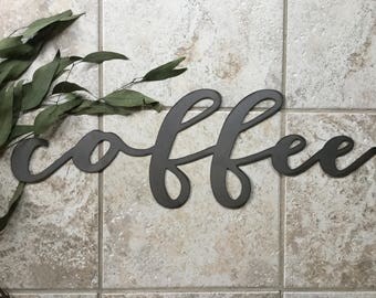 Metal "coffee" Sign