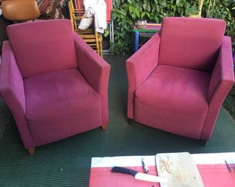 2 armchairs Club vintage, 60s, in excellent condition
