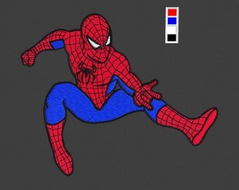 Embroidery design Spiderman superhero kid 4x4 hoop