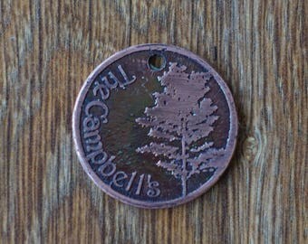 Custom Copper Etched Key Chain Mother's Day