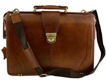 Genuine Leather Doctor Bag with three compartments