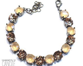 Vanilla Latte Crystal Bracelet kit = DIY Jewelry