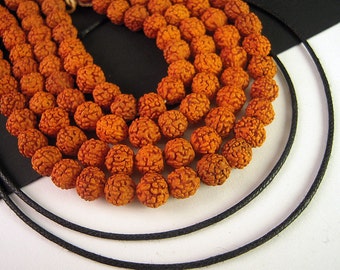 100 Baby Rudraksha Mala Beads, 5mm, FULL Strand, Rudraksha Bead, Rudraksha Mala Bead, Rudraksha Seed WD10