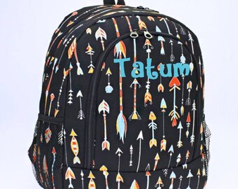 Personalized Backpack - Personalized Arrow Backpack - Monogrammed Backpack - Backpack Diaper Bag - Large Backpack - Girl Backpack