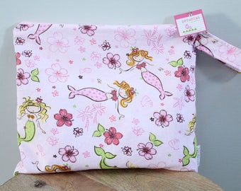 Wet Bag wetbag Diaper Bag ICKY Bag wet proof pink mermaid gym bag swim cloth diaper accessories zipper gift newborn baby child kids summer