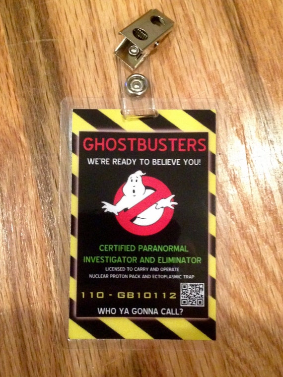 Ghostbusters ID badge