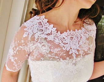 AVAILABLE AGAIN Our Bestseller Kiss Me In BARILOCHE white bridal lace top white lace top white lace blouse
