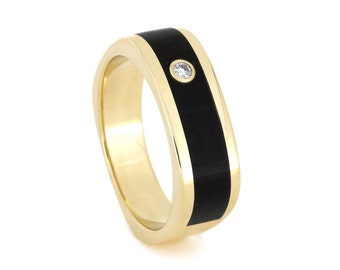 Mens Tungsten Wedding  Band With Exotic  Wood by jewelrybyjohan