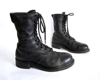 Steel toe boots | Etsy