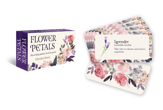 Flower Petals, blossoming guidance from the garden' affirmation deck. Written & illustrated by Cheralyn Darcey