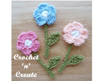 Crochet Flower Pattern (DOWNLOAD) CNC21