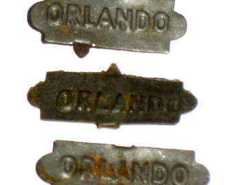 3 Antique (1910s) Orlando Tobacco Tags